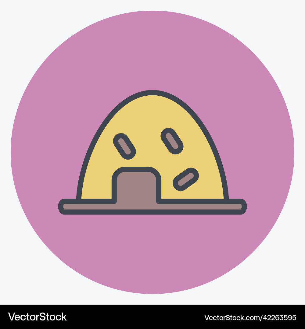 Icon hay suitable for garden symbol color mate Icon hay suitable for garden symbol color mate vector image
