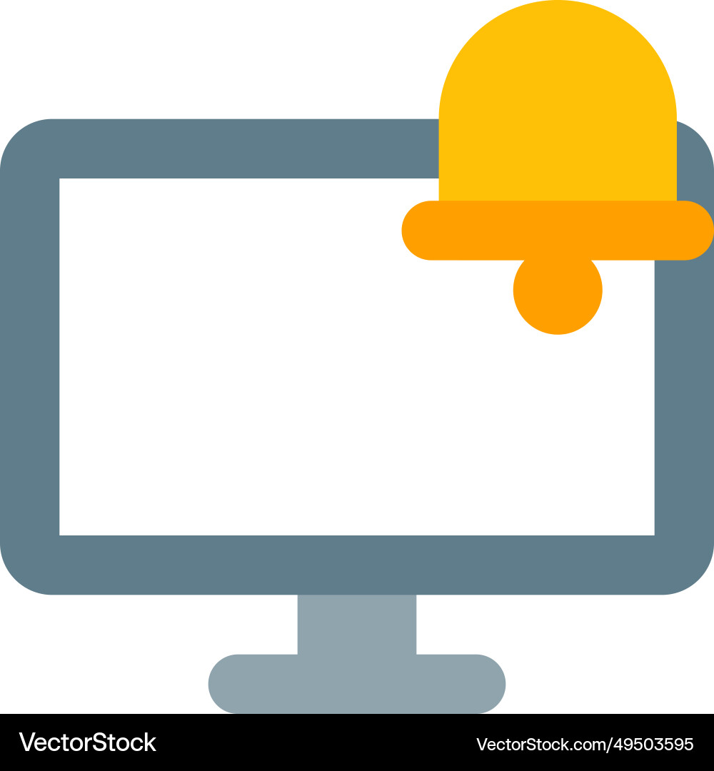 Informative notification popups keep users updated vector image
