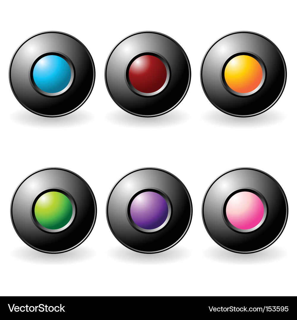Interface buttons set Vector Image