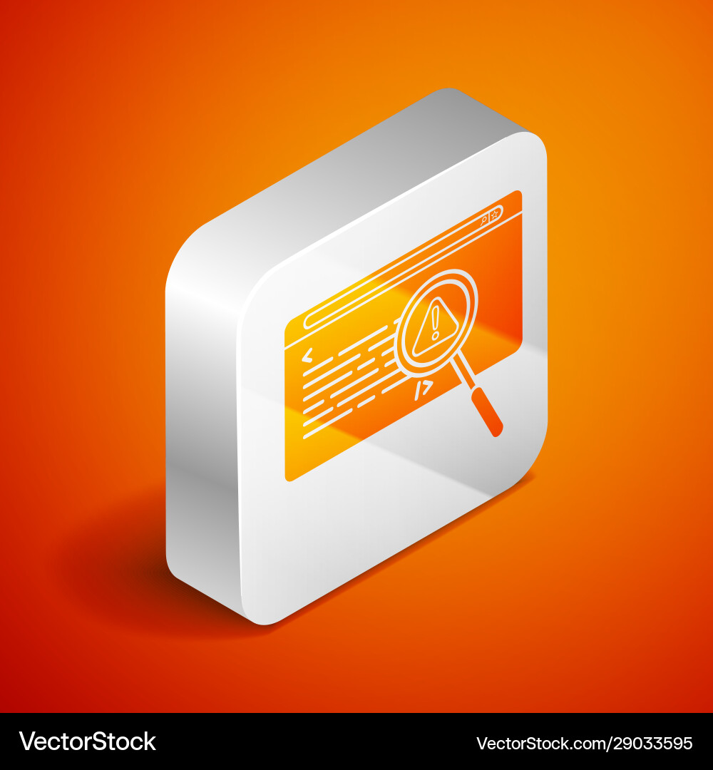 Isometric system bug concept icon isolated Isometric system bug concept icon isolated vector image