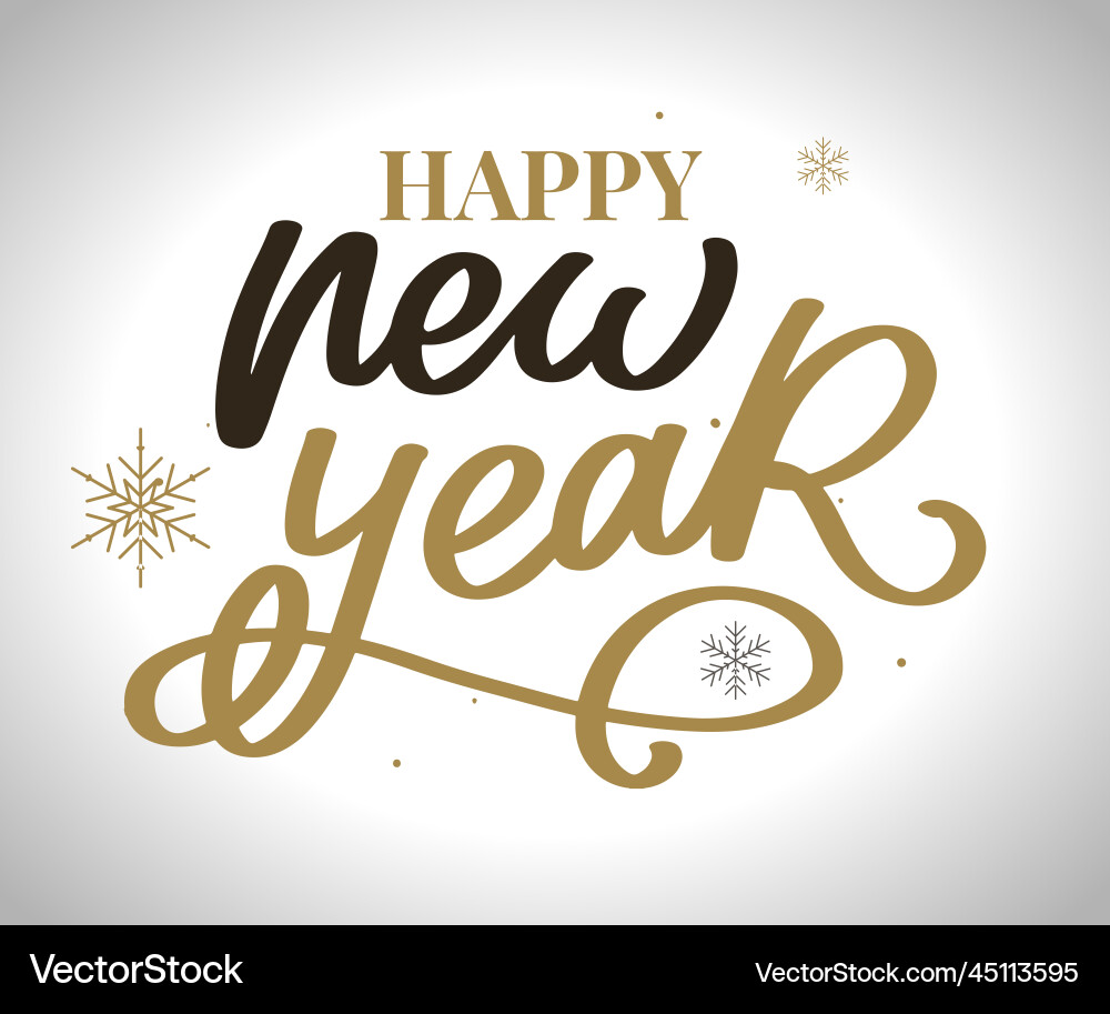Lettering composition of happy new year 2023 Vector Image