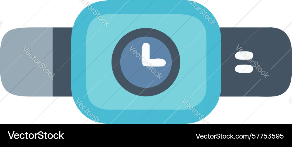 Smartwatch with app interface design generative Vector Image