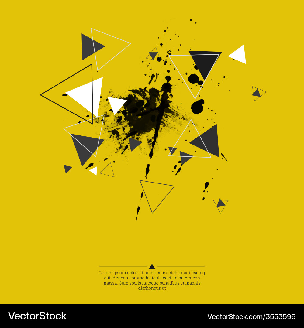 Abstract background with triangles Vector Image