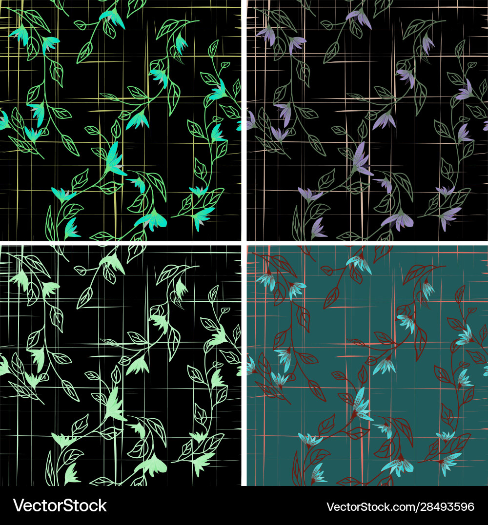 Abstract flowers for print design spring pattern Abstract flowers for print design spring pattern vector image
