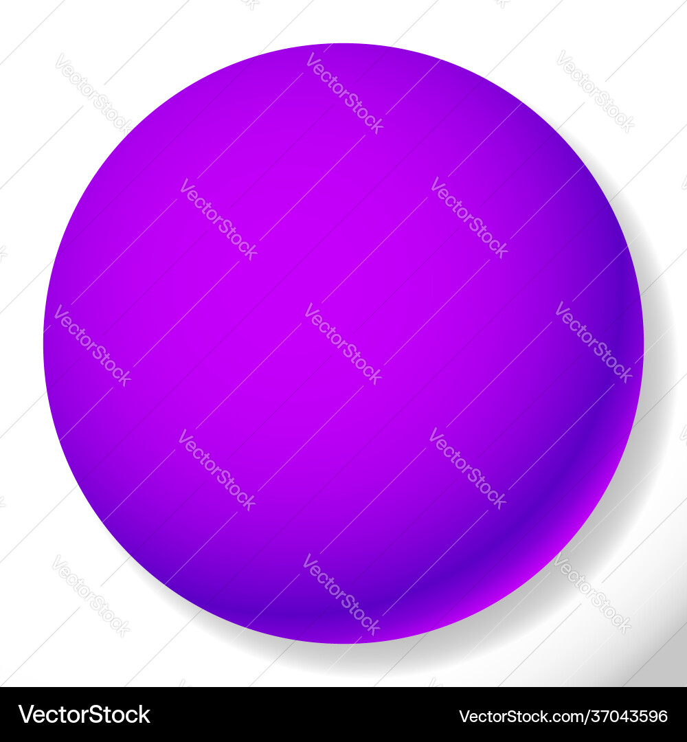 Blank empty circle orb and sphere button badge vector image
