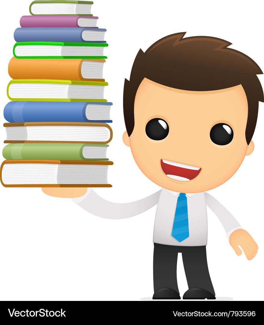 Cartoon Office Worker Vector Image