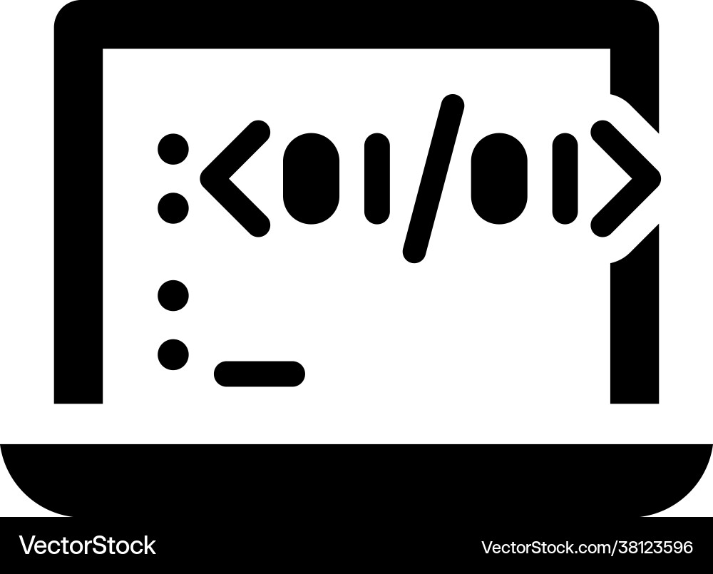 Coding icon eps file Vector Image