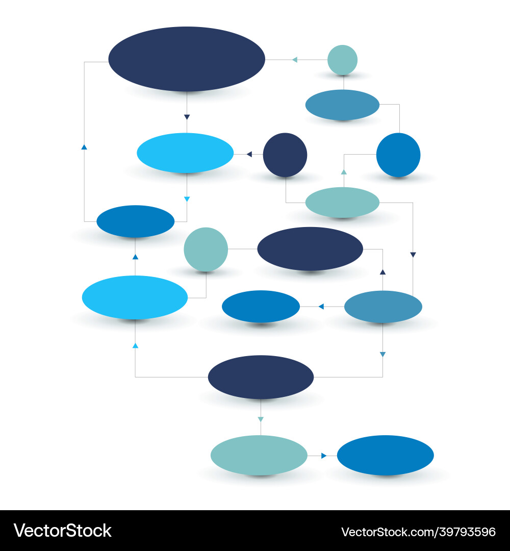 Flow chart scheme infographics element design Vector Image