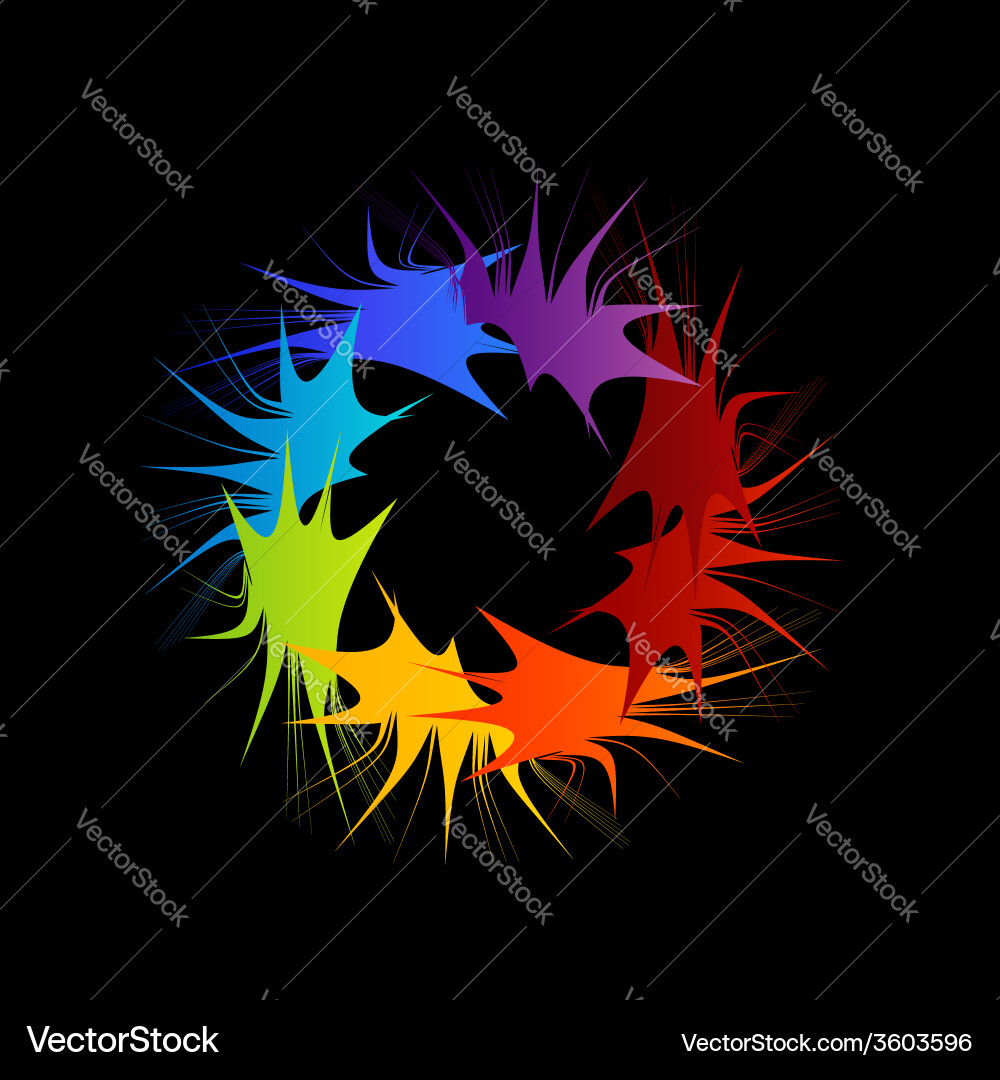 Fractal design element or banner for web vector image