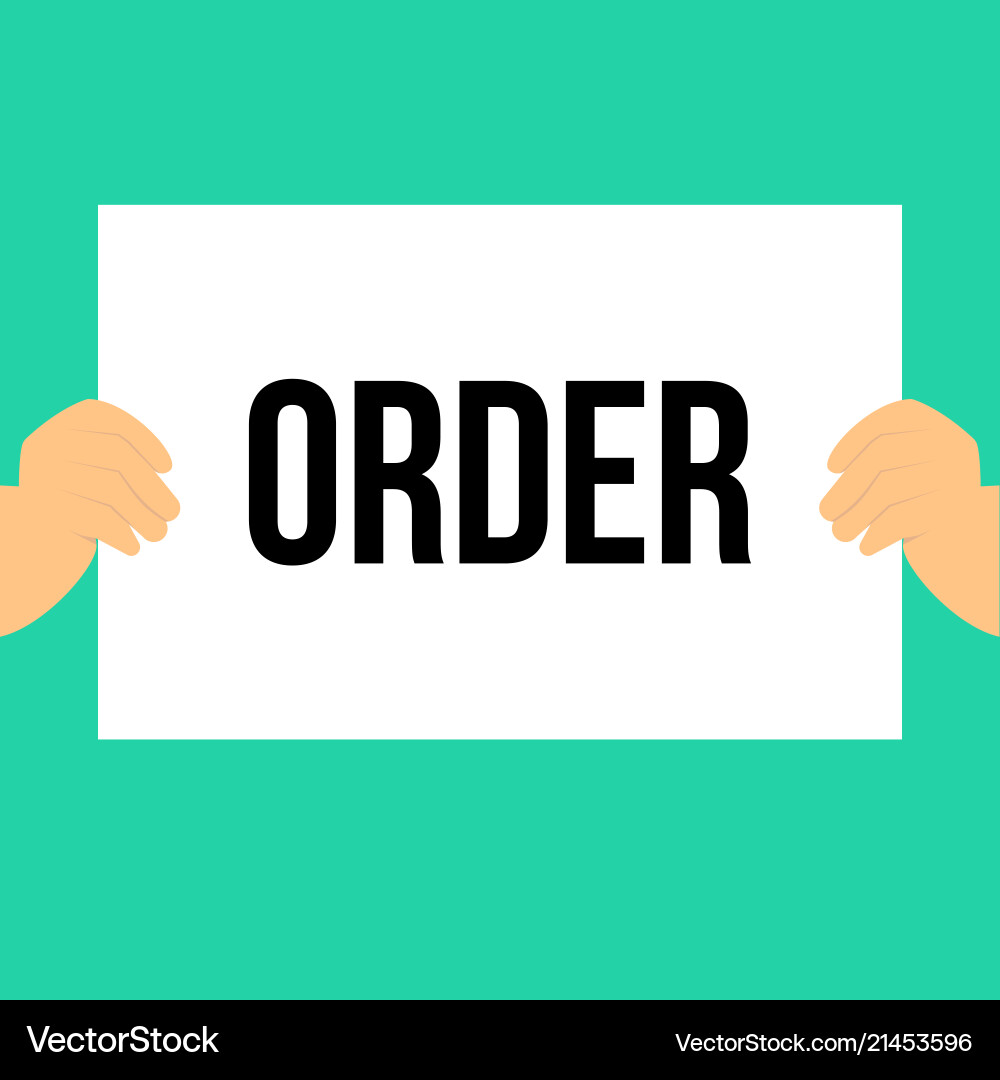 Man showing paper well done text Vector Image