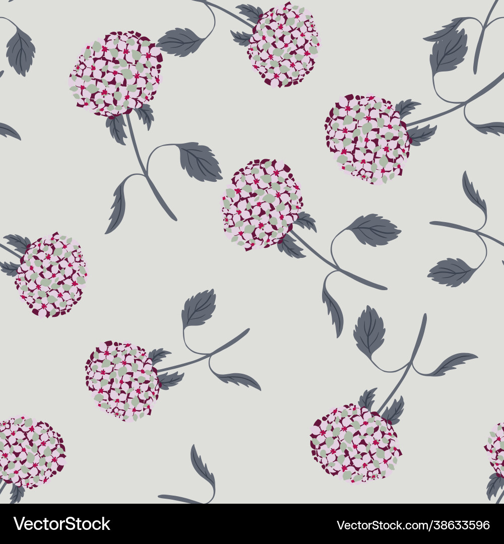 Seamless pattern with decorative random pink Seamless pattern with decorative random pink vector image