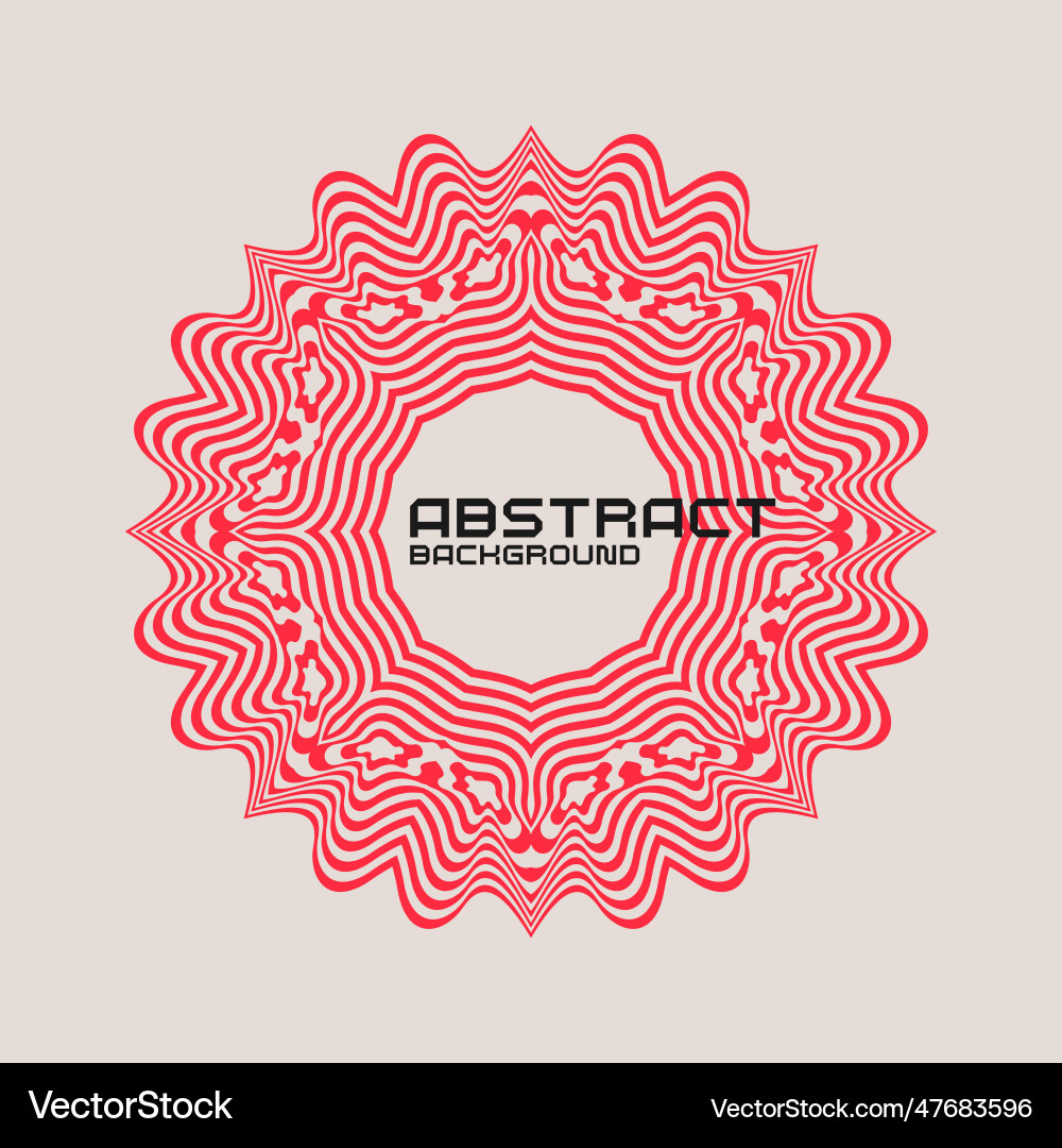 Symmetrical composition of wavy lines abstract Symmetrical composition of wavy lines abstract vector image