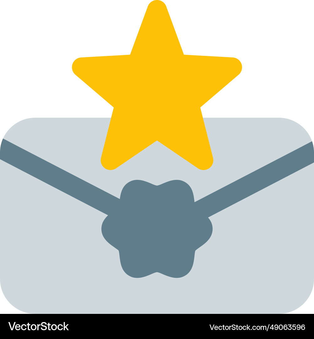 Using an envelope to transmit important message Vector Image