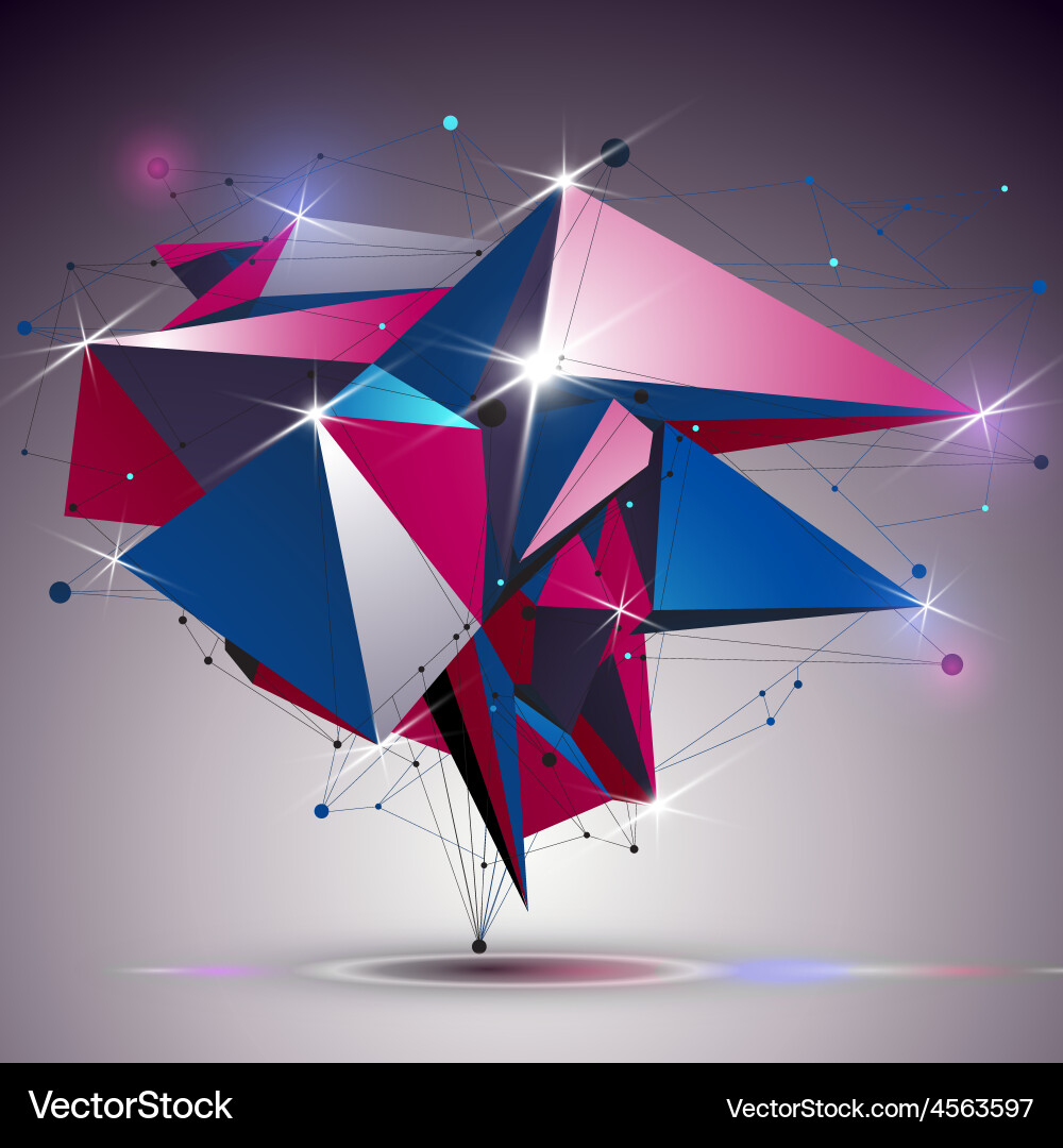 Cybernetic dimensional apex technology object vector image