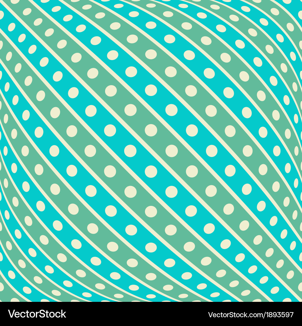 Diagonal Stripe Pattern - Retro Polka Dots vector image