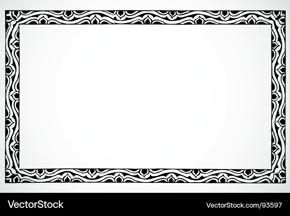 Elegant Swirl Frame Vector Image