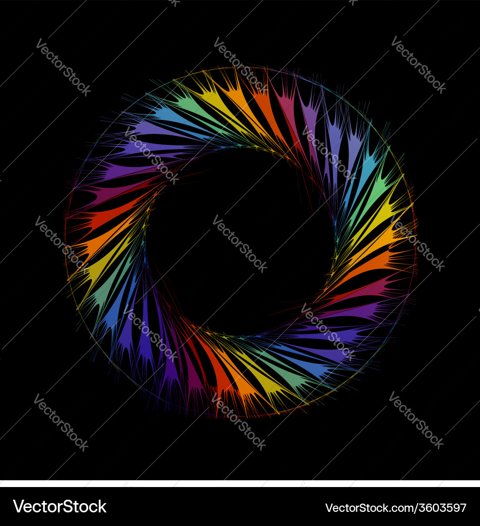 Fractal design element or banner for web vector image