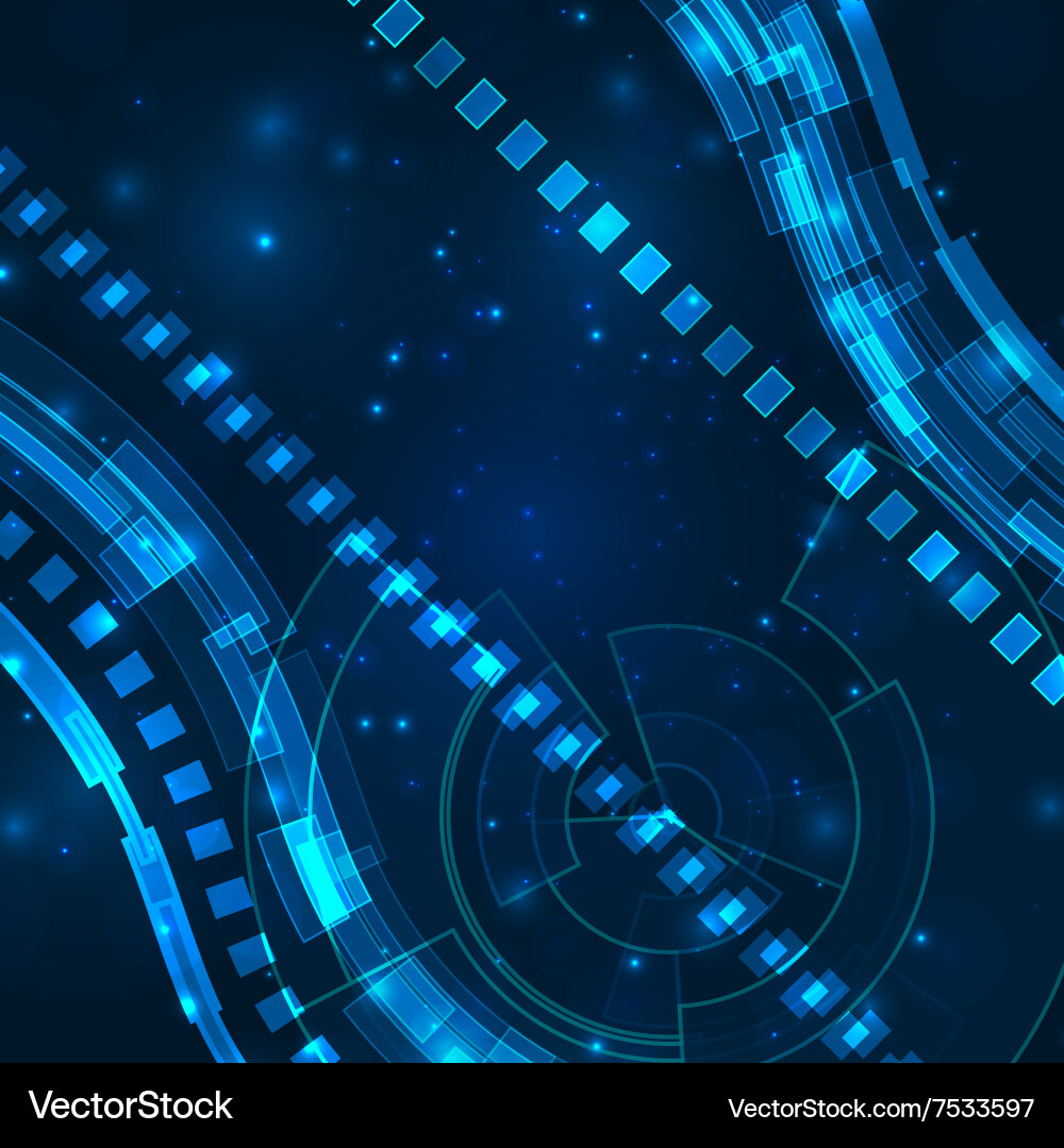 Futuristic digital background with space for text vector image