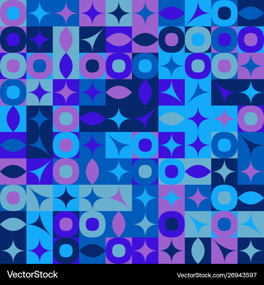 Geometric pattern background - colorful abstract vector image