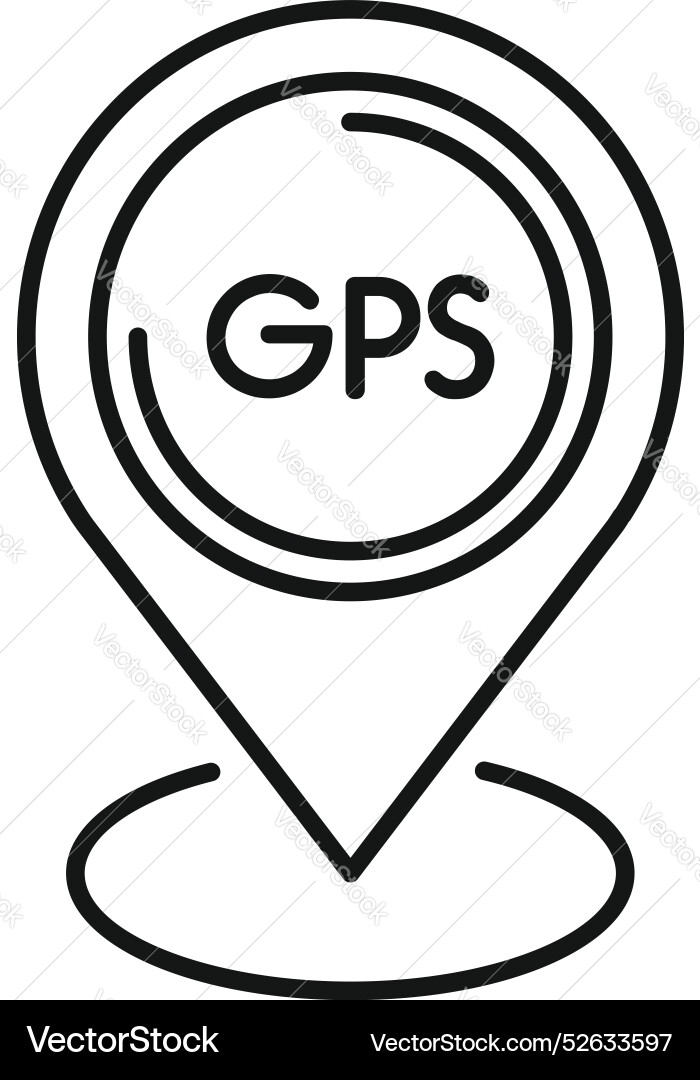 Gps location pin showing navigation point icon Gps location pin showing navigation point icon Vector Image