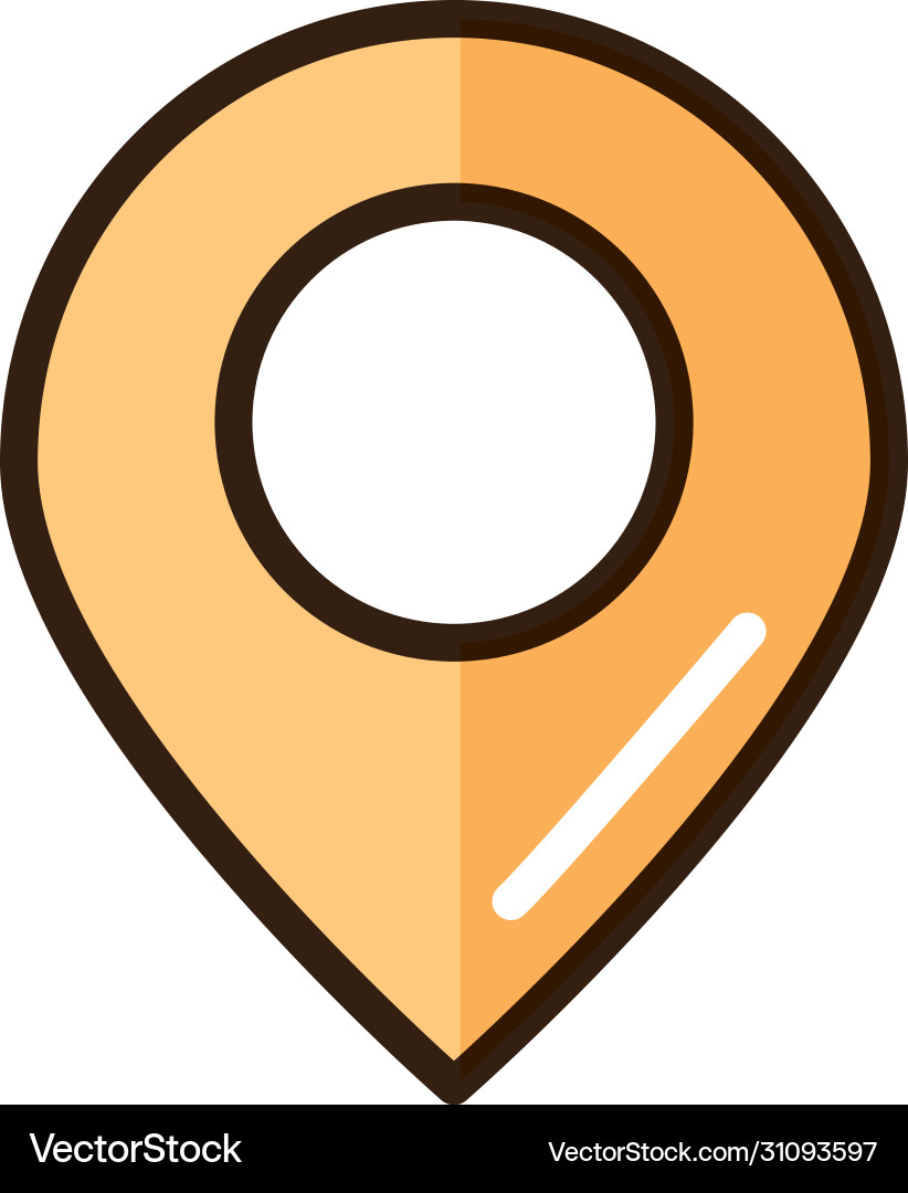 Gps navigation location pin internet web vector image