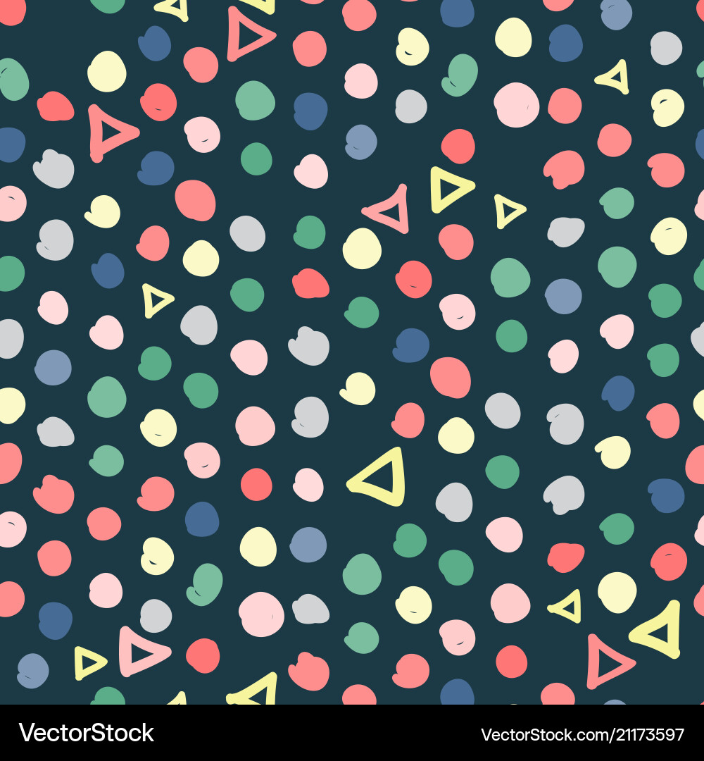 Retro Memphis Scribbles Pattern vector image