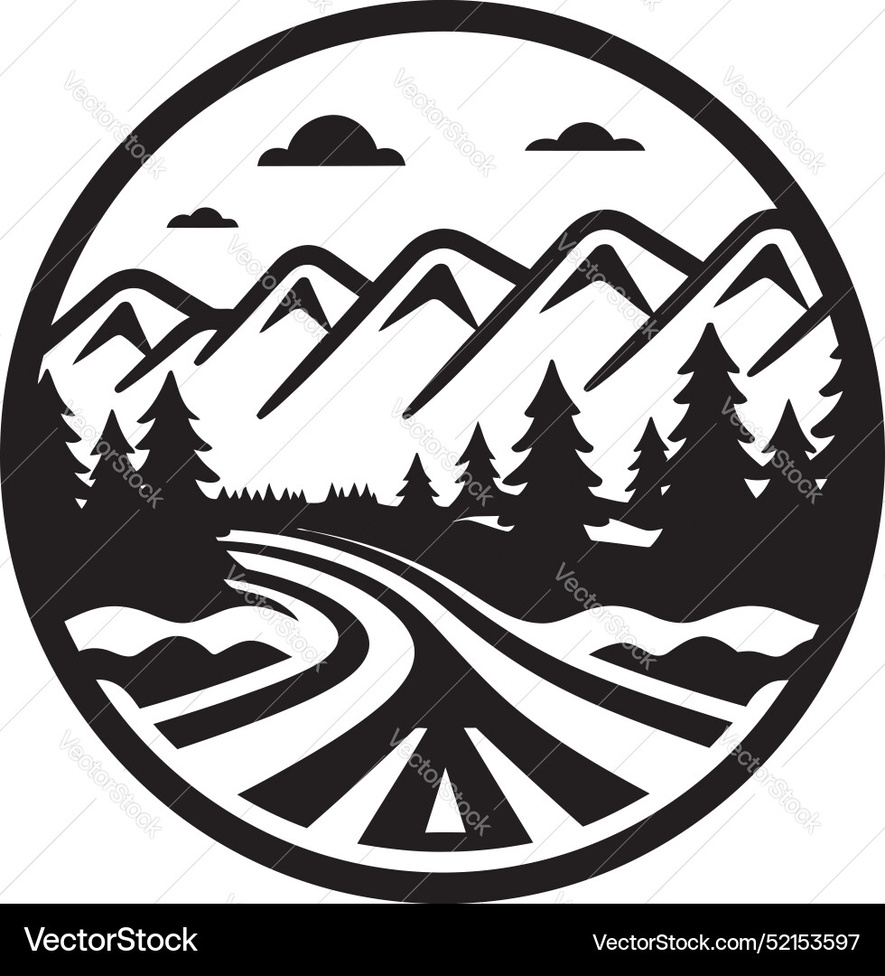 Serene symmetry simple nature icon elemental Vector Image