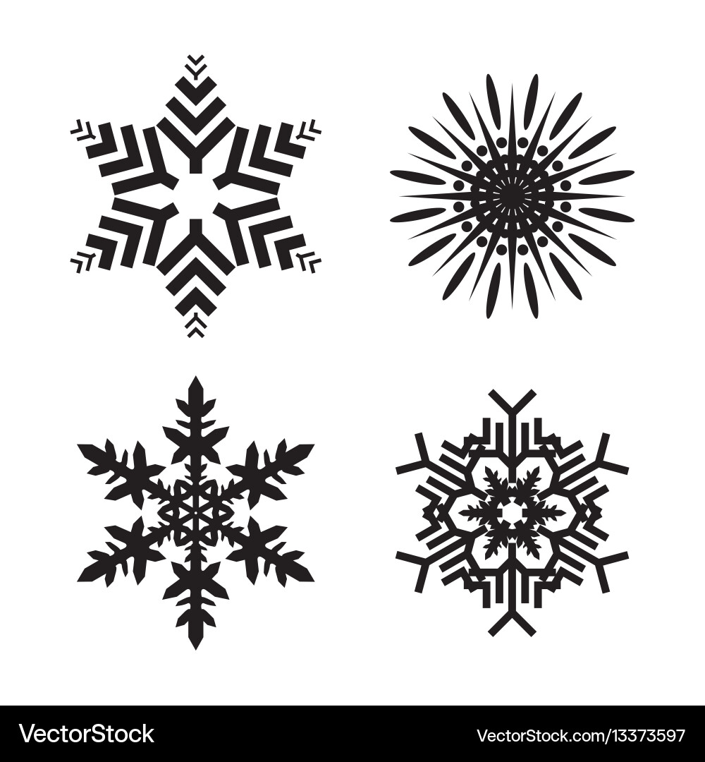 Snowflake simple icon isolated on white background Snowflake simple icon isolated on white background vector image