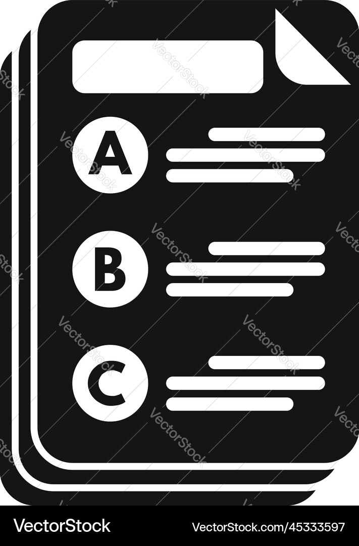 Task schedule paper icon simple event time Task schedule paper icon simple event time vector image
