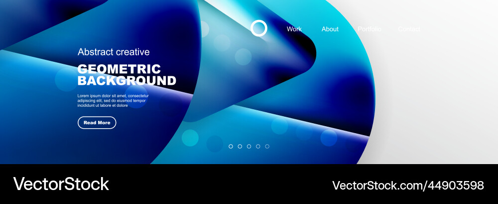 Abstract background for your landing page design Vector Image