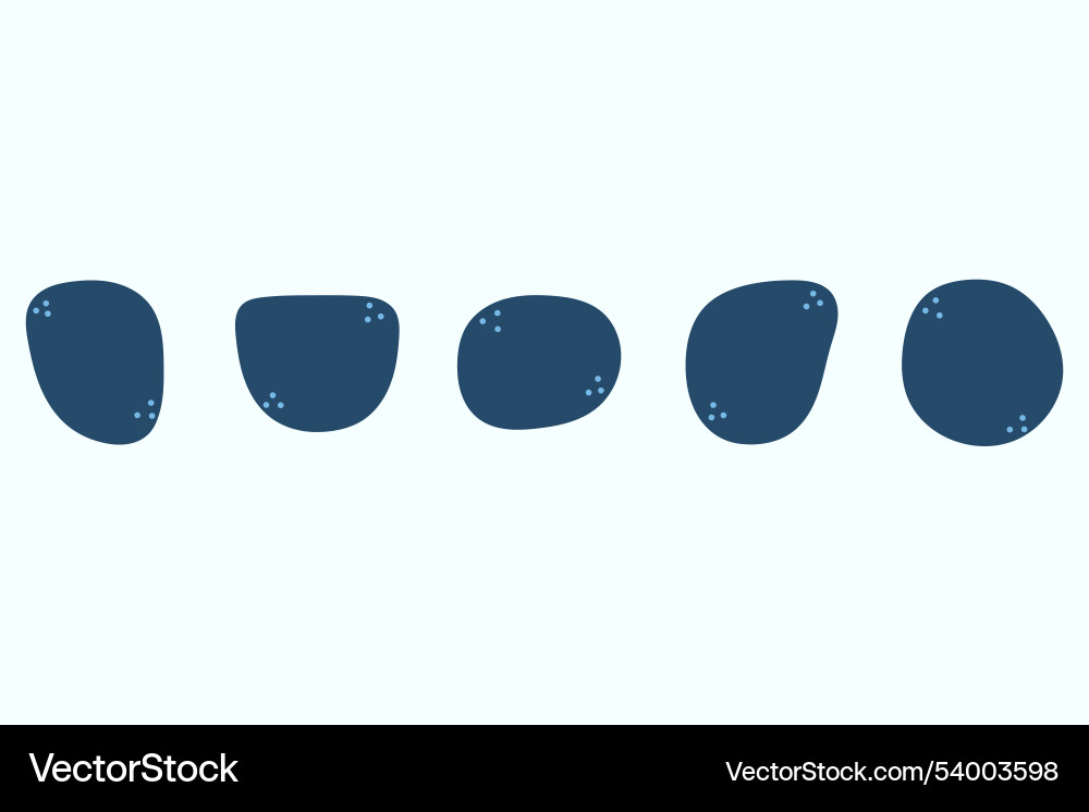 Einfache blob abstrakte Form Design-Set vektorbild