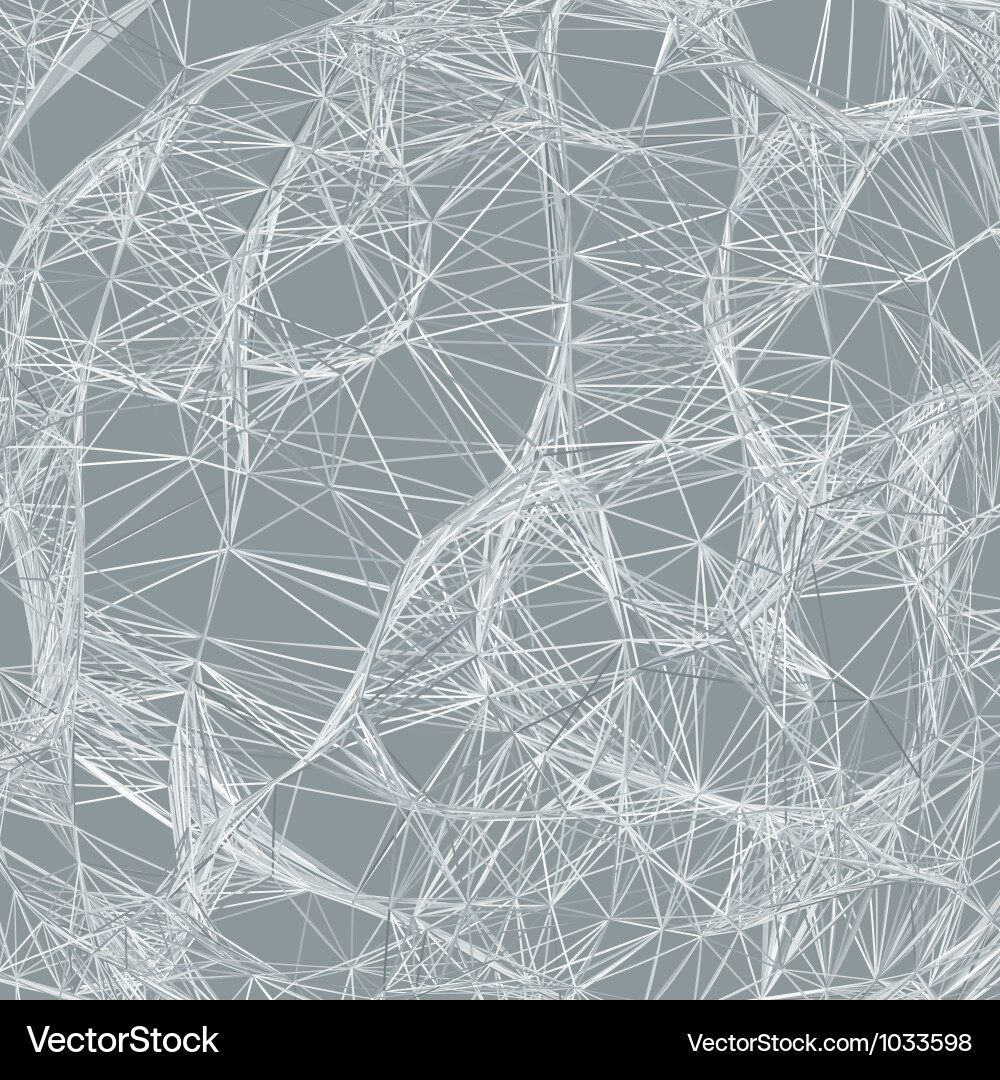 Fractal Tech Grid Background Vector Image