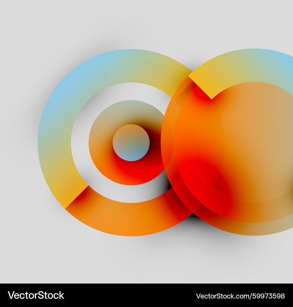 Infinate Gradient Infinite Circles - Vibrant Gradient – Royalty-Free Vector | VectorStock