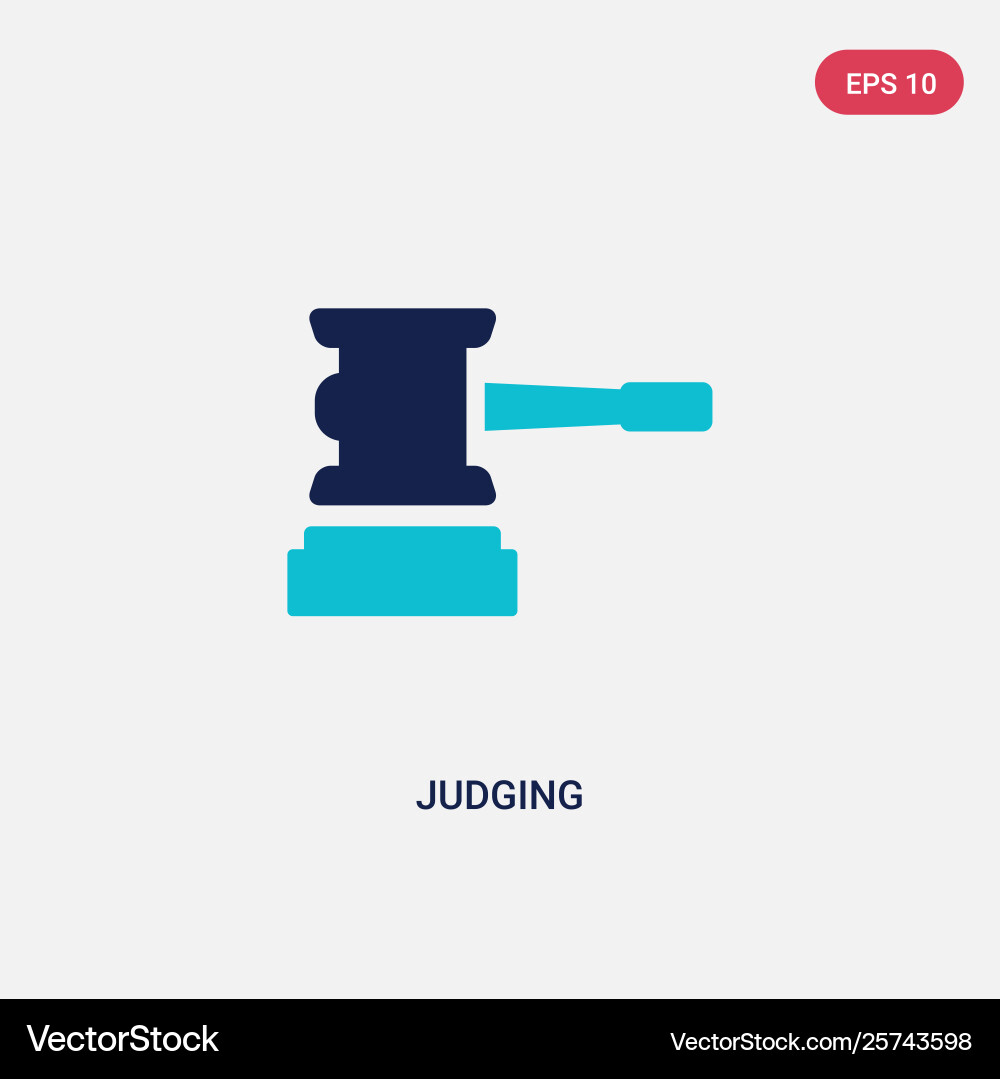 Two color judging icon from general concept Two color judging icon from general concept vector image
