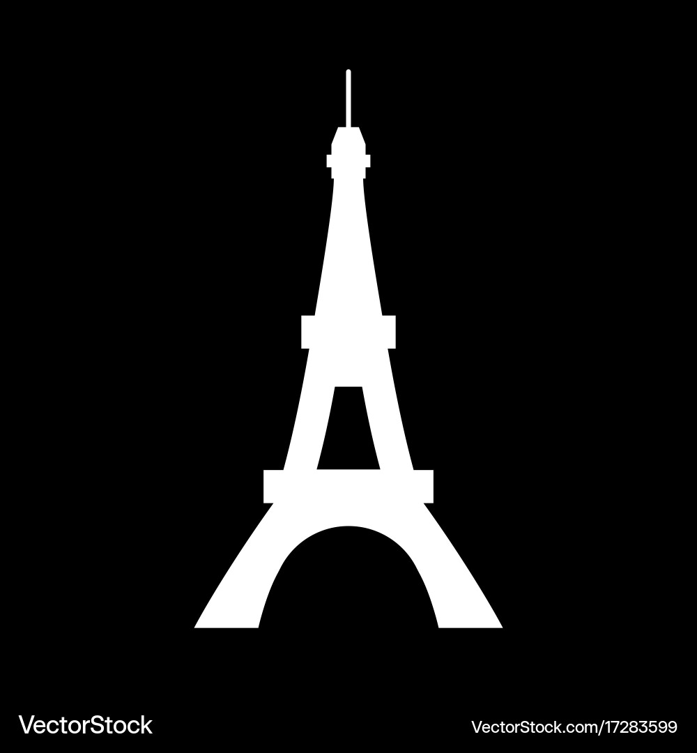 Eiffel tower it is icon Vector Image