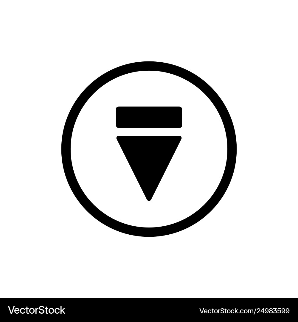Eject-Button-Symbol umranden solid Eject-Button-Symbol umranden solid vektorbild