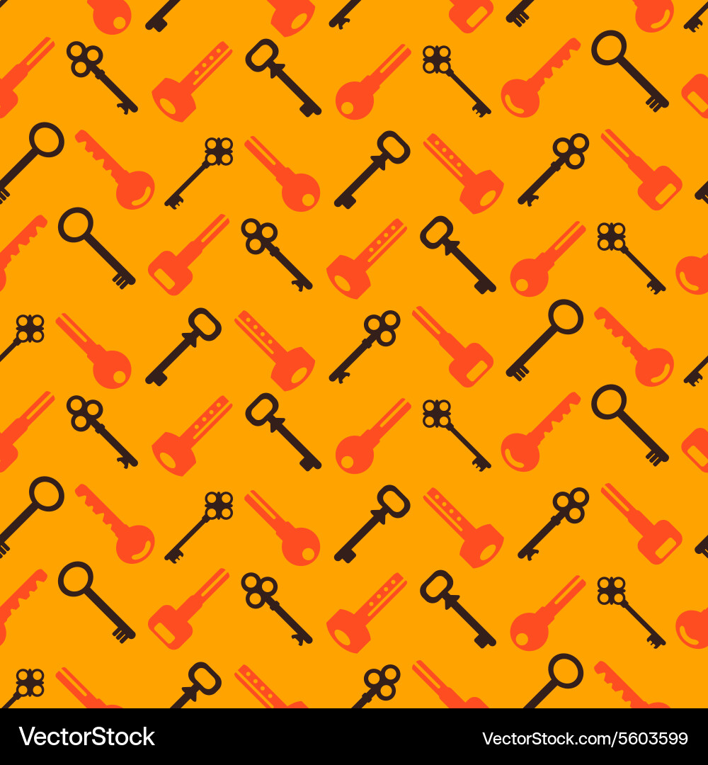 Seamless background with keys vector image