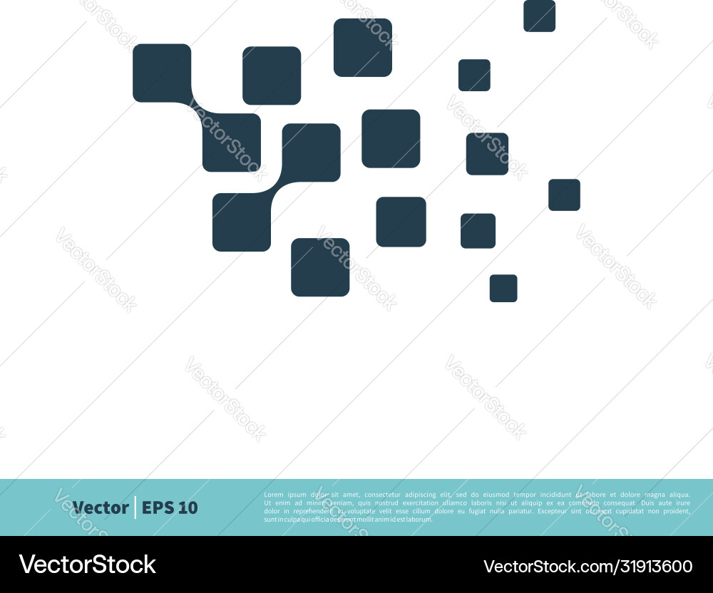 Abstract binary icon logo template design eps 10 vector image