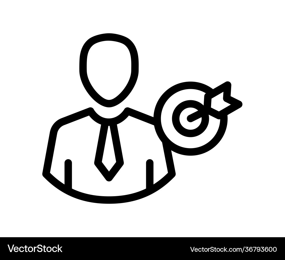 Assignment task goal single isolated icon Assignment task goal single isolated icon Vector Image