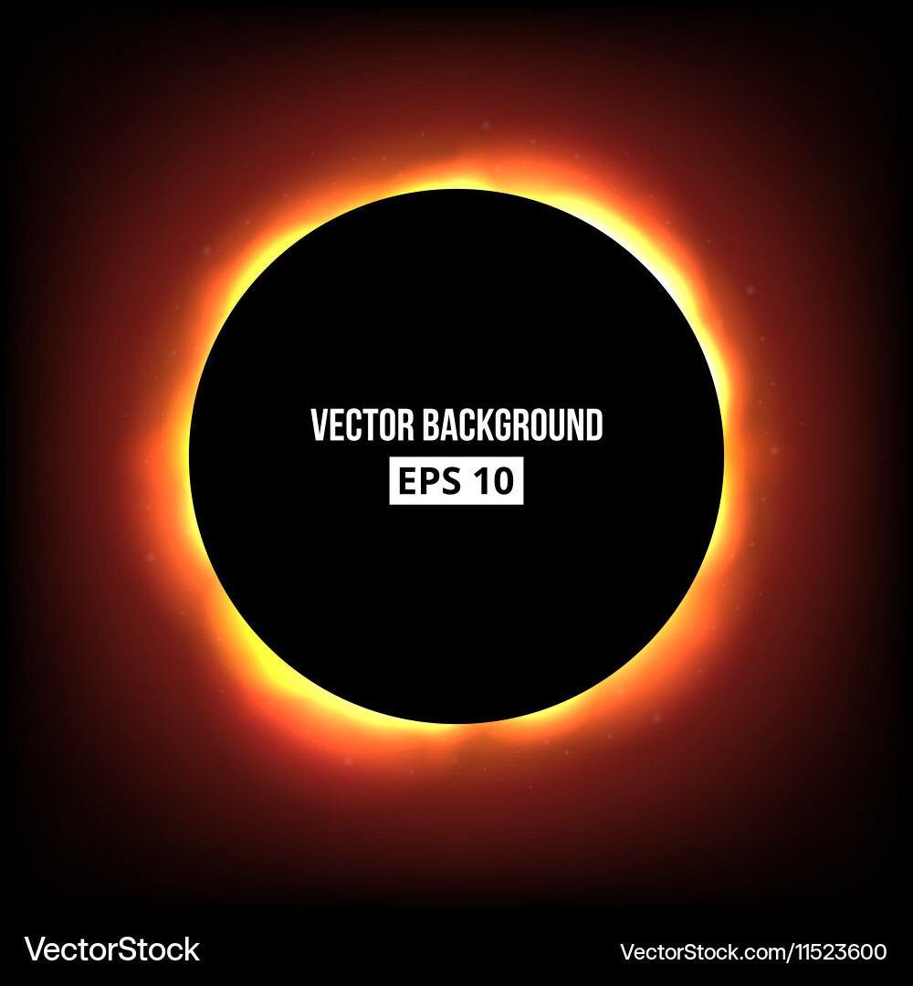 Dynamic Solar Eclipse Background vector image