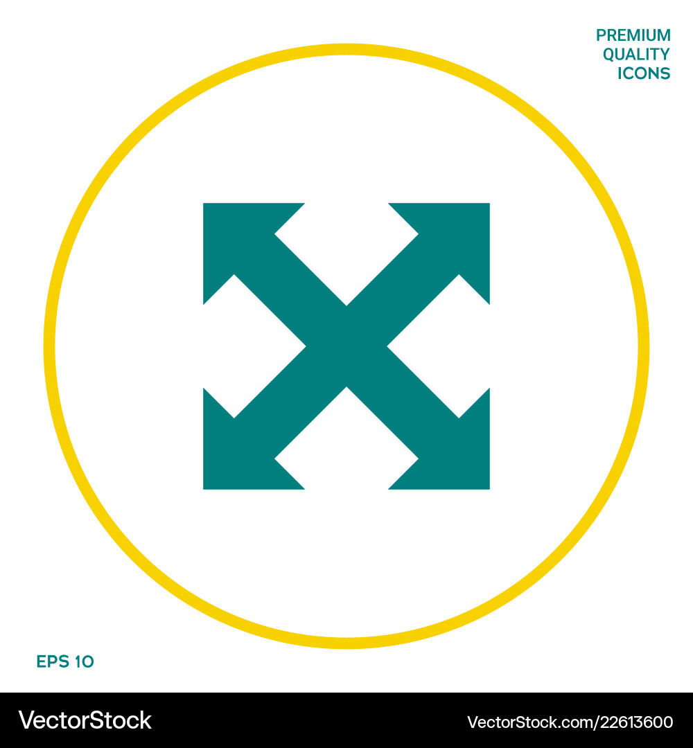 Extend resize enlarge icon graphic elements Extend resize enlarge icon graphic elements vector image