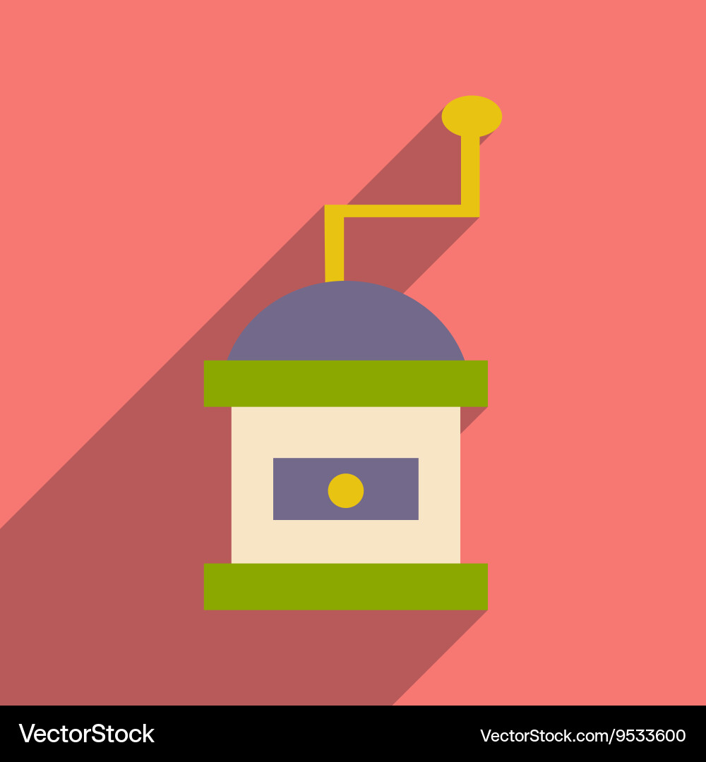 Flat with shadow icon and mobile application Vector Image