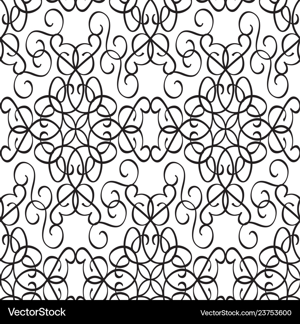 Minimalistic ornate seamless pattern Minimalistic ornate seamless pattern Vector Image