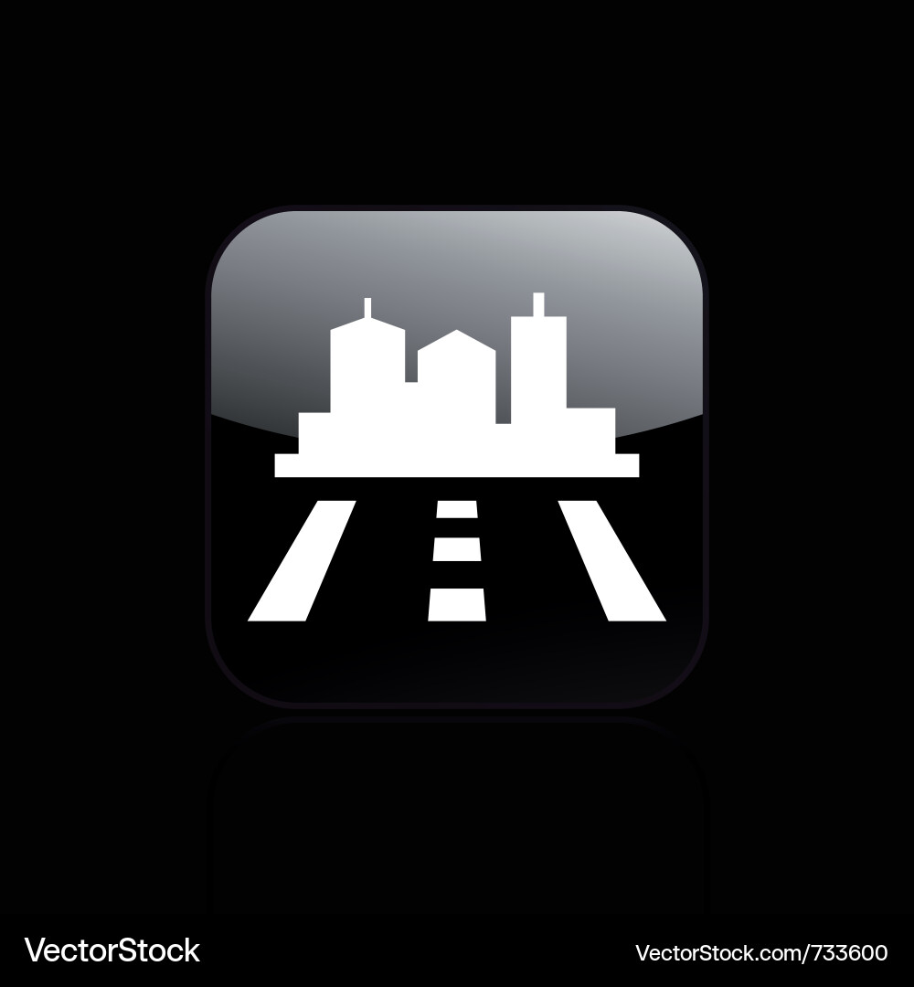 Navigation Route Icon vector image