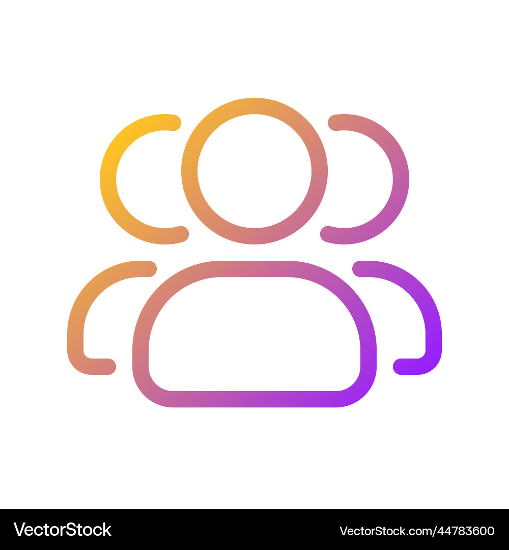 Online community pixel perfect gradient linear ui Online community pixel perfect gradient linear ui vector image