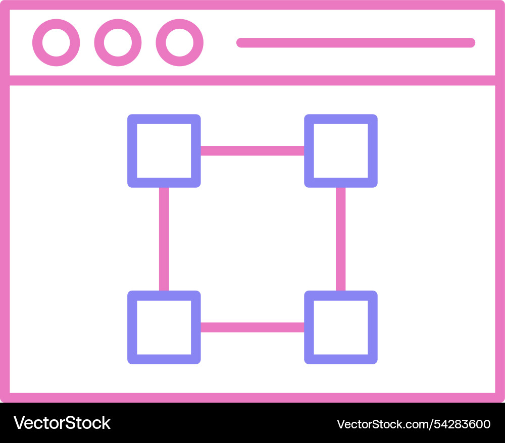 Text editor line two colour icon Vector Image