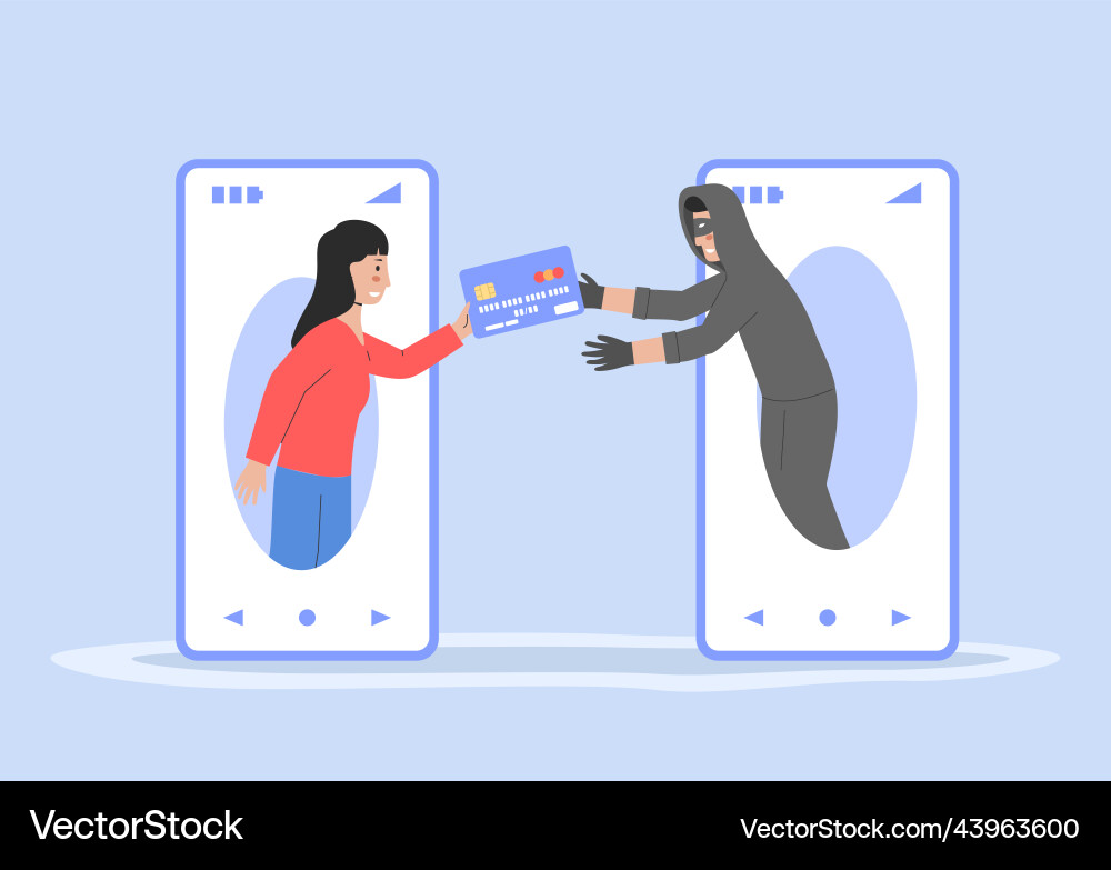 Transaction security cyber crime hacker attack Transaction security cyber crime hacker attack vector image