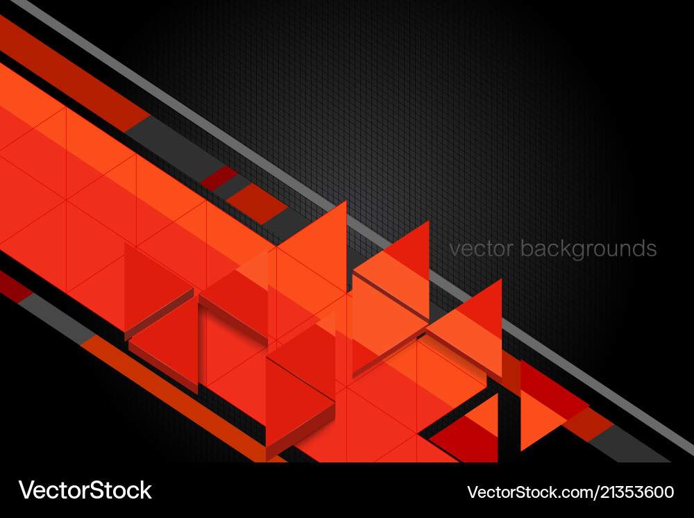 Triangle shape motion graphics vector image