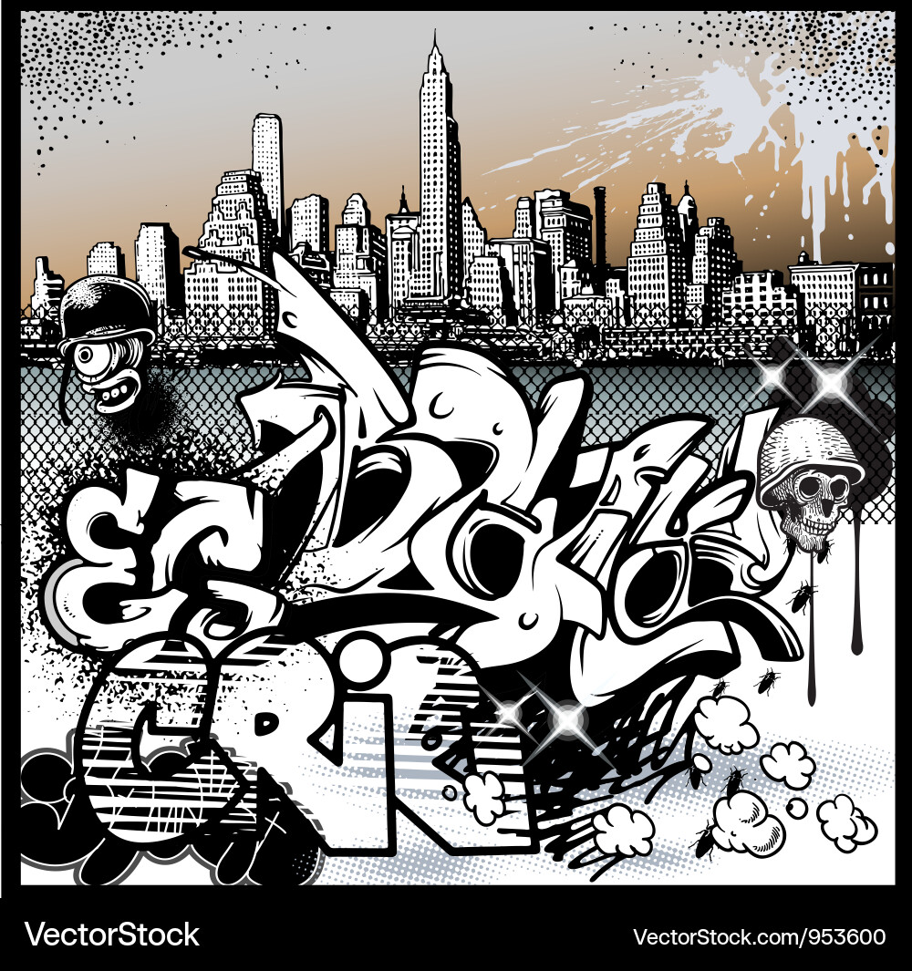 Urban Graffiti Art Vector Image