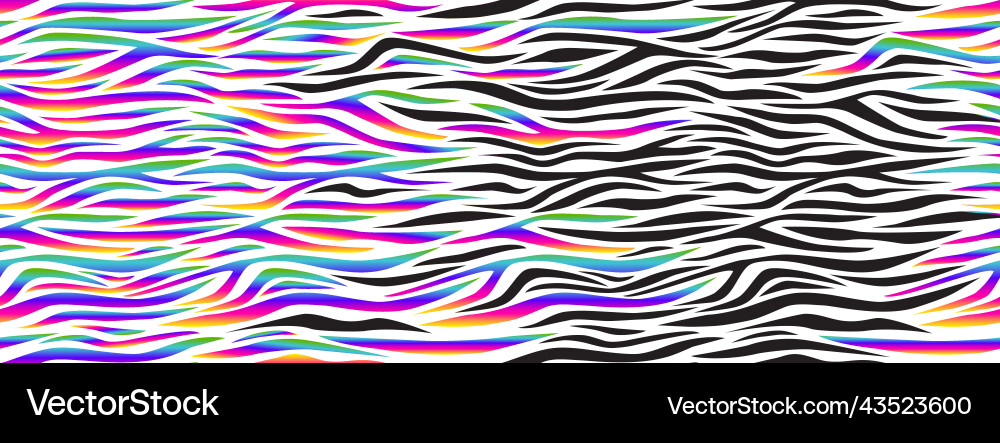 Zebra rainbow abstract seamless pattern neon – Royalty-Free Vector ...